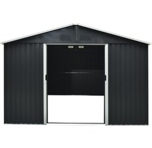Metall Gerätehaus mit Schiebetüren