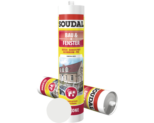 Soudal 1K Bau & Fenstersilikon weiß 300 ml