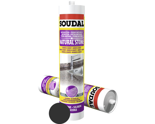 Soudal Naturstein Silikon anthrazit 290 ml