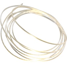 Transparenter PVC-Schlauch aufgerollt