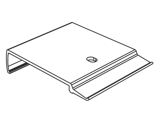 Metallhalterung mit Loch zur Befestigung