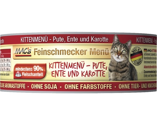 Katzenfutter nass MAC's Kitten 100 g