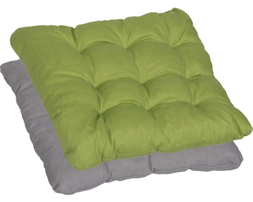 Kissen für Sessel 38x38 cm grau/grün