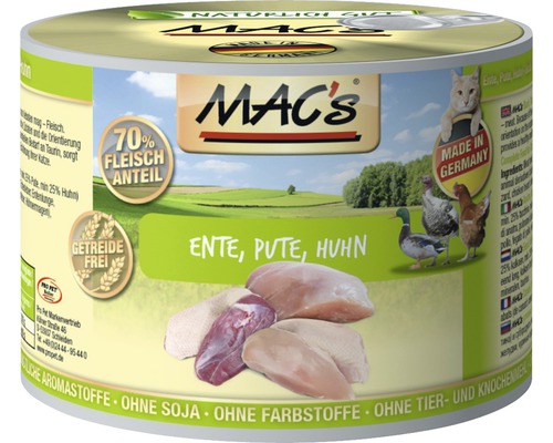 Nassfutter Katze Mac's 200 g