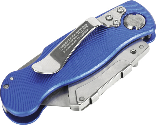 Blaues Teppichmesser