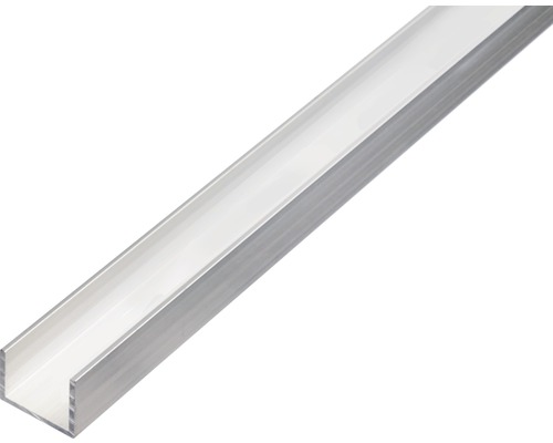 U-Profil Aluminium silber blank 16 x 13 x 1,5 mm 1,5 mm , 1 m