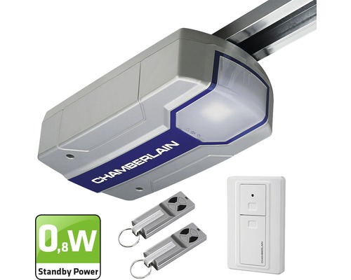 Chamberlain Garagentorantrieb mit zwei Handsendern und Wandschalter