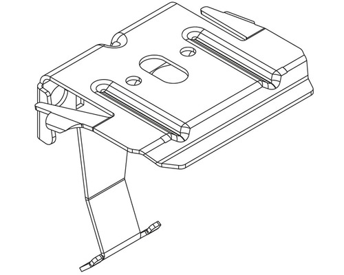 Illustration eines Rollladenaufhängers.