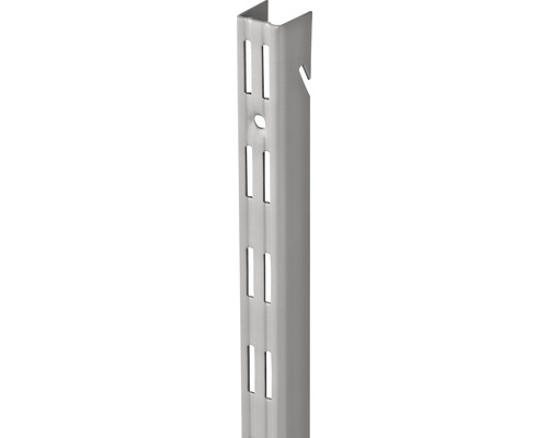 Dolle Regale Hängeschiene silber 1995 x 26 x 26 mm Tragkraft 55 kg Regalständer mit Lochmuster für Regale