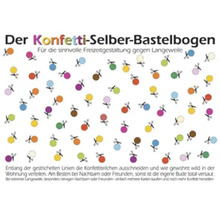 Postkarte Der Konfetti-Selber-Bastelbogen 14,8x10,5 cm