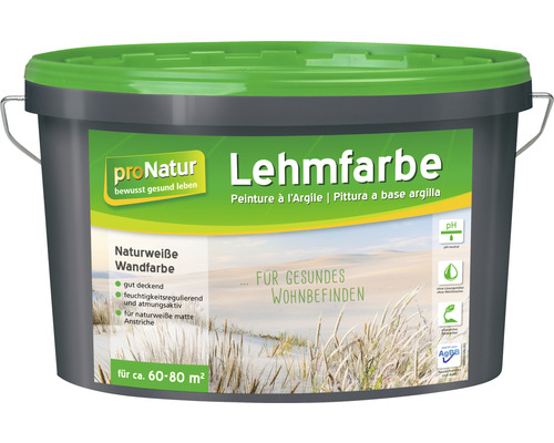 pronatur Lehmfarbe naturweiß 10 l pronatur Lehmfarbe naturweiß 10 l