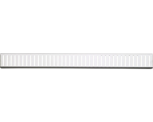 Duschrinnenrost Alca Pure 650x53x25 mm Edelstahl Edelstahl-Ablaufrinne mit Schlitzen