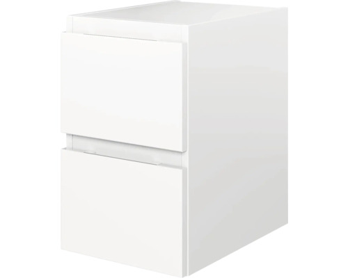 Unterschrank Pelipal Xpressline 4035 2 Schubladen mit Grifffuge 48,2x30x43,5 cm weiß