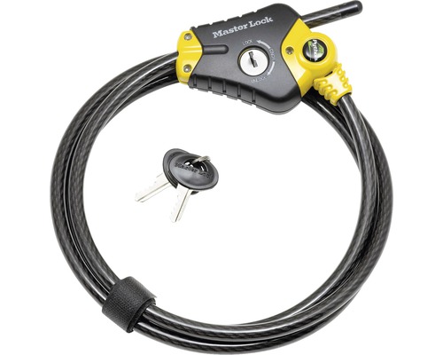 Master Lock Python, verstellbares Kabel, 180 cm, Ø 10 mm