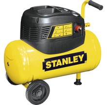 Gelber Stanley Kompressor mit Rädern und Griff