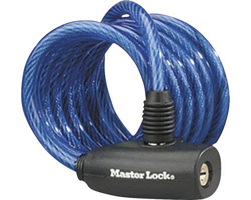 Master Lock Fahrradschloss  Stahlkabelschloss, 1,8m X 8mm, Mit 2  Schlsseln Scooter Schloss