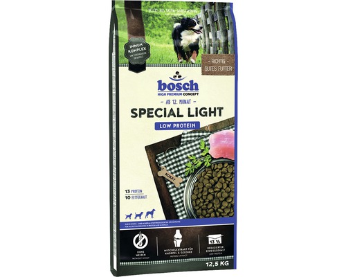 Bosch Special Light Hundetrockenfutter für Hunde ab 12 Monaten in 12,5 Kilogramm Packung