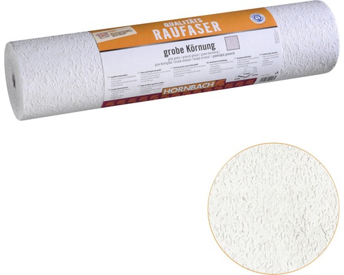 Raufasertapete mit grober Körnung auf einer Rolle