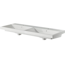 Doppelwaschtisch Pelipal Xpressline eckig 120x45 cm weiß-thumb-0 Doppelwaschtisch Pelipal Xpressline eckig 120x45 cm weiß-thumb-0