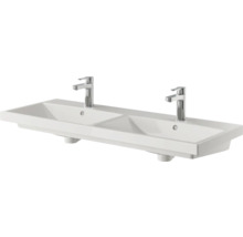 Doppelwaschtisch Pelipal Xpressline eckig 120x45 cm weiß-thumb-1 Doppelwaschtisch Pelipal Xpressline eckig 120x45 cm weiß-thumb-1