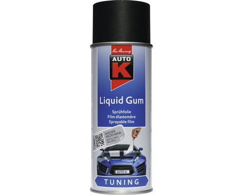 Auto-K Tuning Liquid Gum Sprühfolie schwarz 400 ml Auto K Flüssiggummi Sprühfolie Dose für Tuning