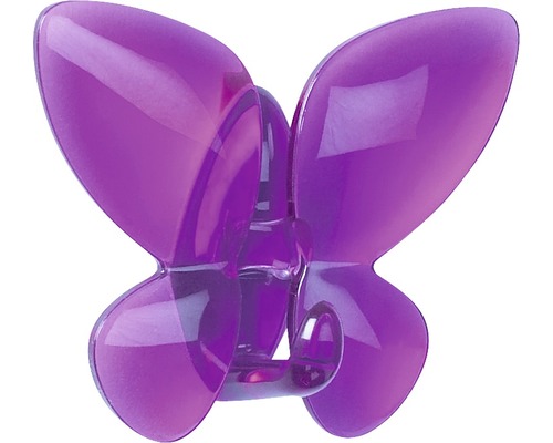 Klebehaken Spirella violett transparent