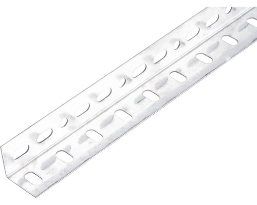 Conceptor Winkelprofil gelocht verzinkt 25x25x1 mm, 2m silber Lochwinkel aus Metall