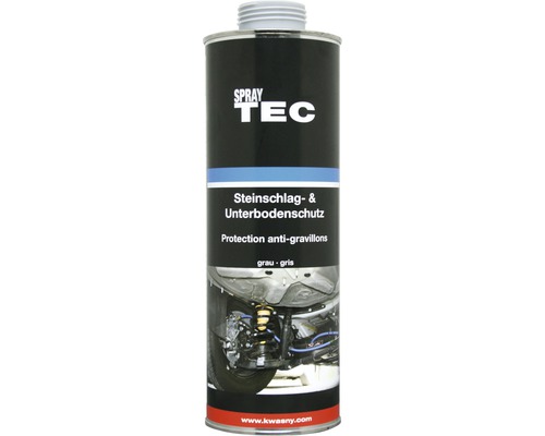 SprayTec Steinschlag & Unterbodenschutz Spray grau 1000 ml Spraydosenbehälter mit Steinschlagschutz und Unterbodenschutz