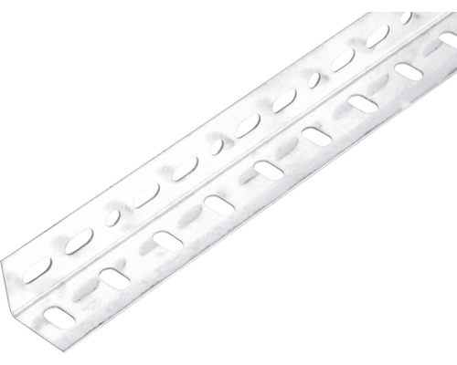 Conceptor Winkelprofil gelocht verzinkt 25x25x1 mm, 1m silber Lochwinkel aus Metall
