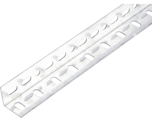 Conceptor Winkelprofil gelocht verzinkt 35x35x1 mm, 1m silber Gelochtes Winkelprofil aus Metall