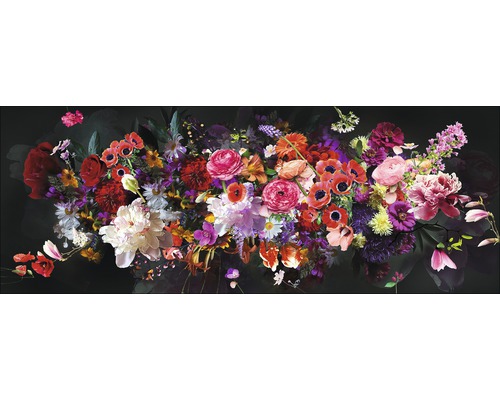 Glasbild Blumenstrauß II 50x125 cm GLA1938