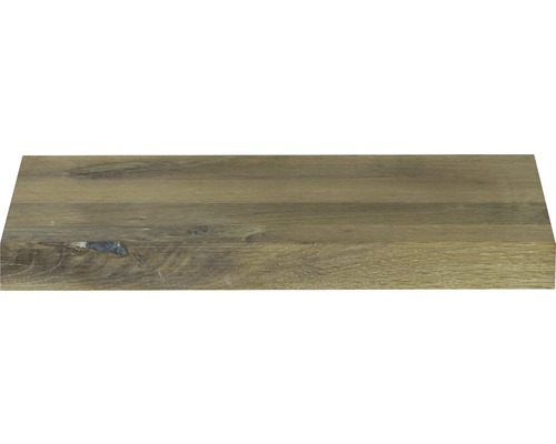 Waschtischplatte Sanox Baumstammseite 40x25x4 cm eiche matt