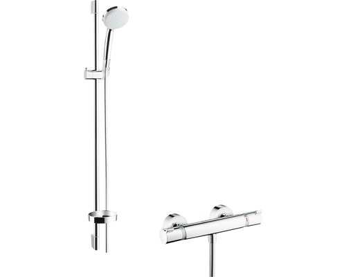 Brausegarnitur hansgrohe Croma 100 Vario / Ecostat Comfort Combi 96 cm 27035000 mit Thermostat chrom