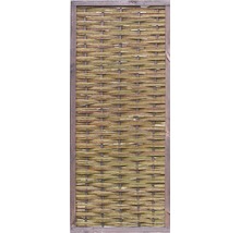 Halbelement Lafiora mit Rahmen aus Weide 90 x 180 cm natur-thumb-0
