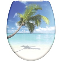 Toilettendeckel mit Palmenmotiv