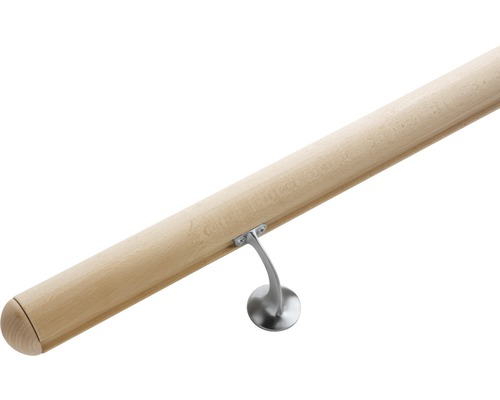 Holzhandlauf mit Halterung für Treppen