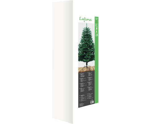Verpackung eines Lafiora künstlichen Weihnachtsbaums mit Ständer