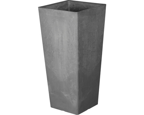 Pflanzvase Lafiora Liam Kunststoff 40x40x80 cm grau