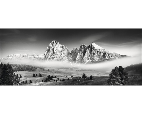 Glasbild Mist & Mountain 30x80 cm GLA2018
