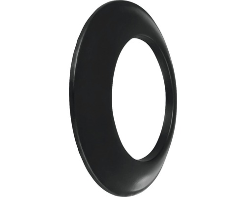 Schwarze Rosette für Armaturen