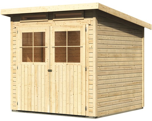 Holzgartenhaus mit Doppeltür und Fenster