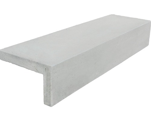 Winkelstufe Zement grau 100x35x17 cm