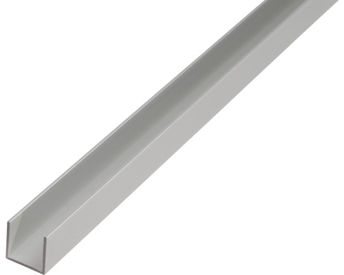 U-Profil Aluminium silber 8,6 x 12 x 1,3 mm 1,3 mm , 2 m