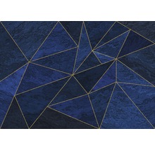 Abstraktes Design mit Dreiecken und goldenen Linien