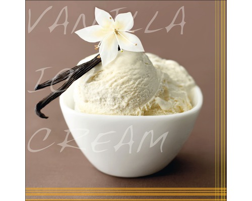Glasbild Vanilla Ice Cream 20x20 cm GLA277