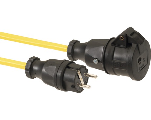 Verlängerungskabel mit Schutzkontaktstecker und -kupplung