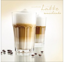 Glasbild Macchiato II 20x20 cm GLA546