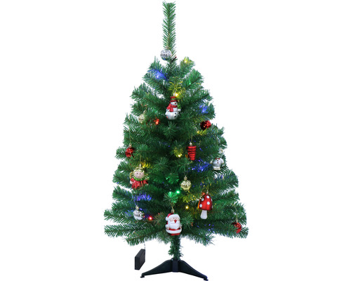 Christbaum Lafiora Salzburg Kunsstoff Ø 50 cm Höhe: 90 cm inkl. Baumschmuck grün