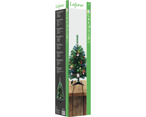 Laflora künstlicher Weihnachtsbaum mit Dekoration in der Verpackung