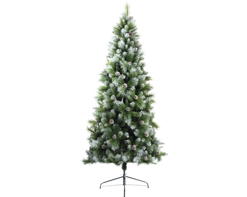 Christbaum Lafiora Montana Kunststoff Höhe 210 cm grün weiß